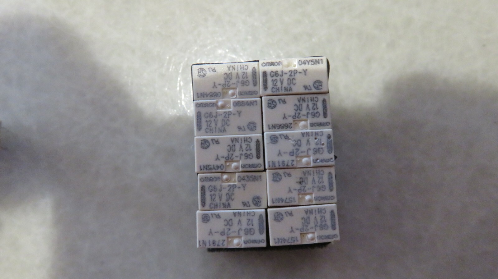 10PCS 8pins G6J-2P-Y-12VDC G6J-2P-Y 12VDC Omron Relay