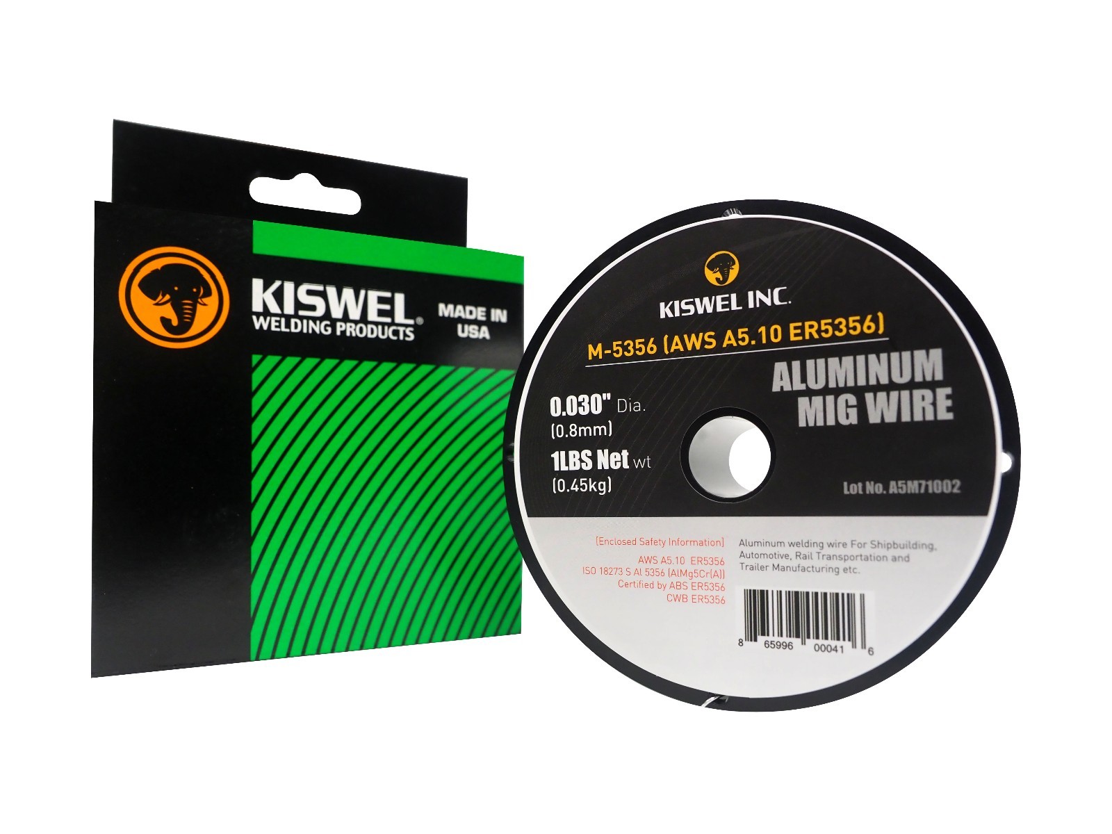 (Processed In USA) ER5356 0.030 in. Dia 1 lb. Aluminum Mig Welding Wire(2 Rolls)