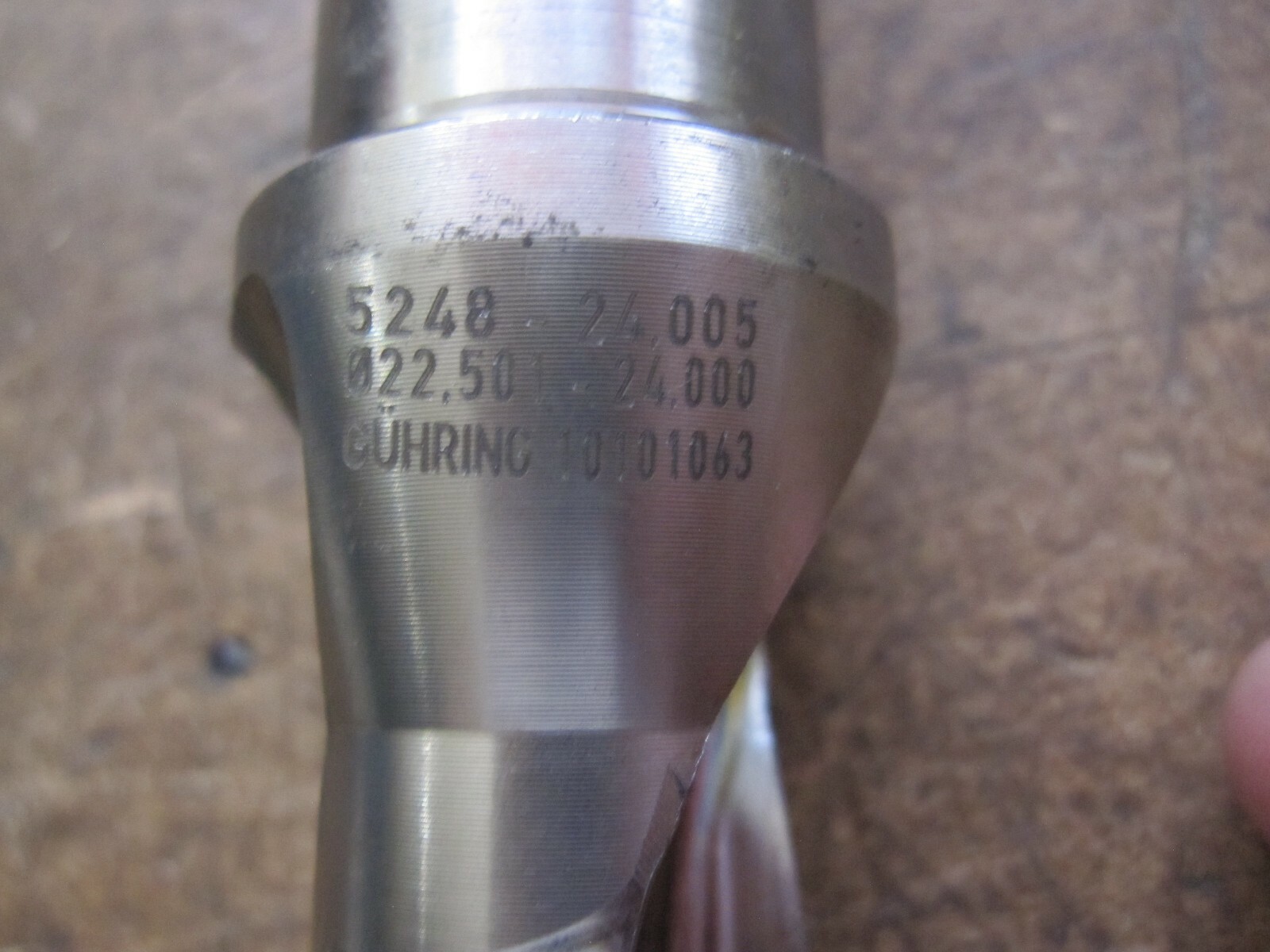 Guhring 5248 24.005 Indexable drill coolant thru 22.501mm to 24.000 drill tips