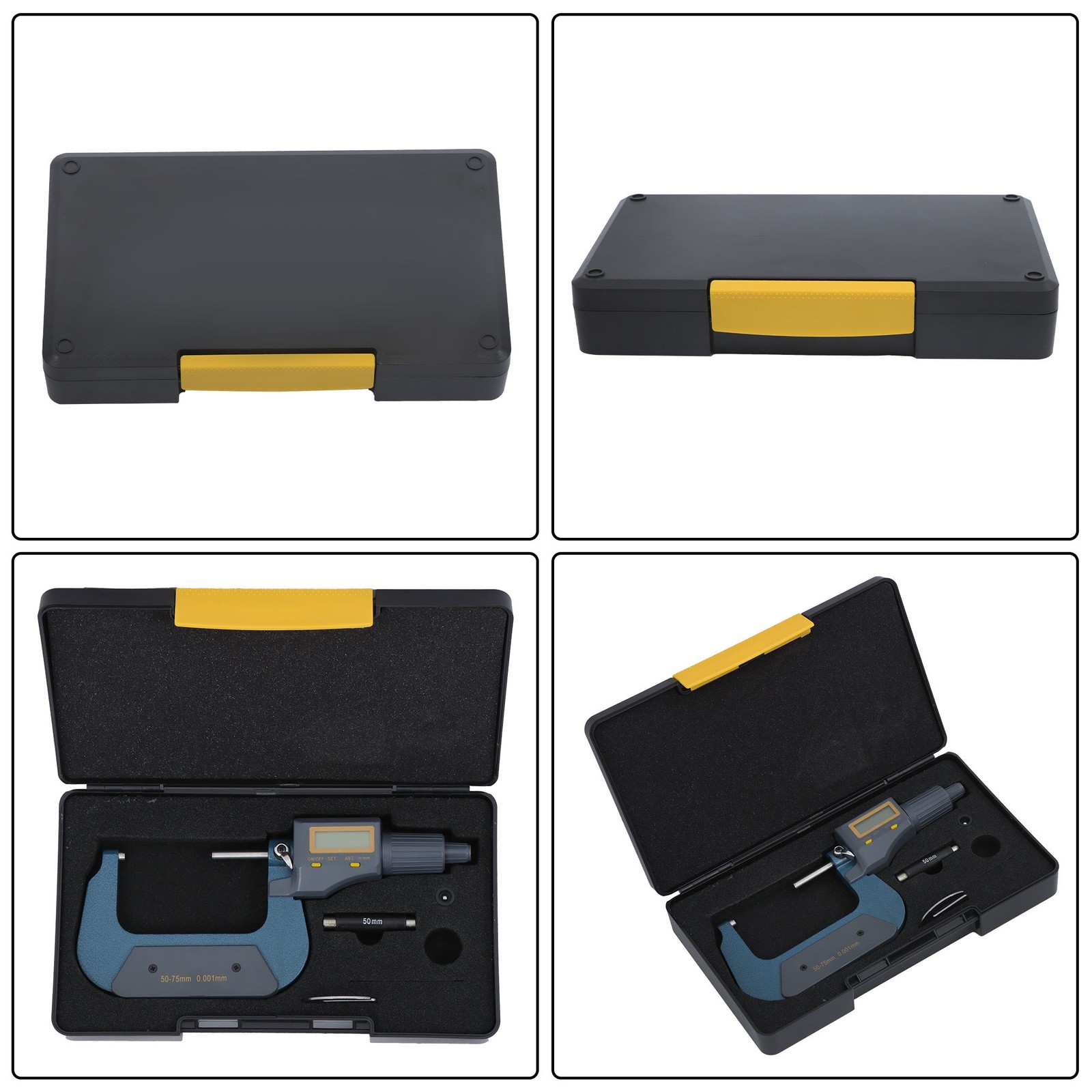 0.00005″ 2-3″ Digital Electronic Outside Micrometer Carbide Tip 50-75mm