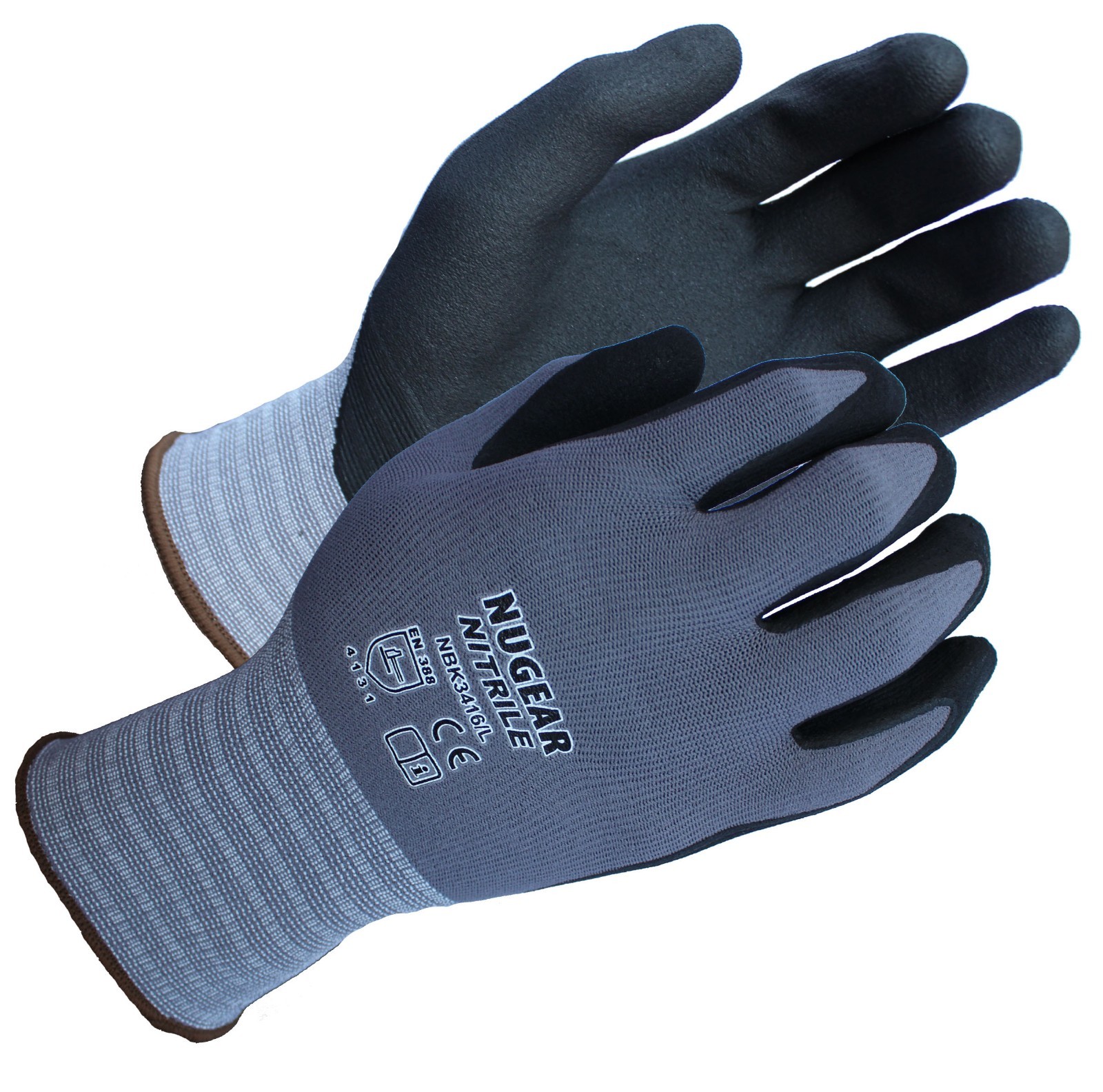 MICRO FOAM NITRILE COATED HIGH ABRASION OIL RETARDANT GLOVES, 6 PAIRS