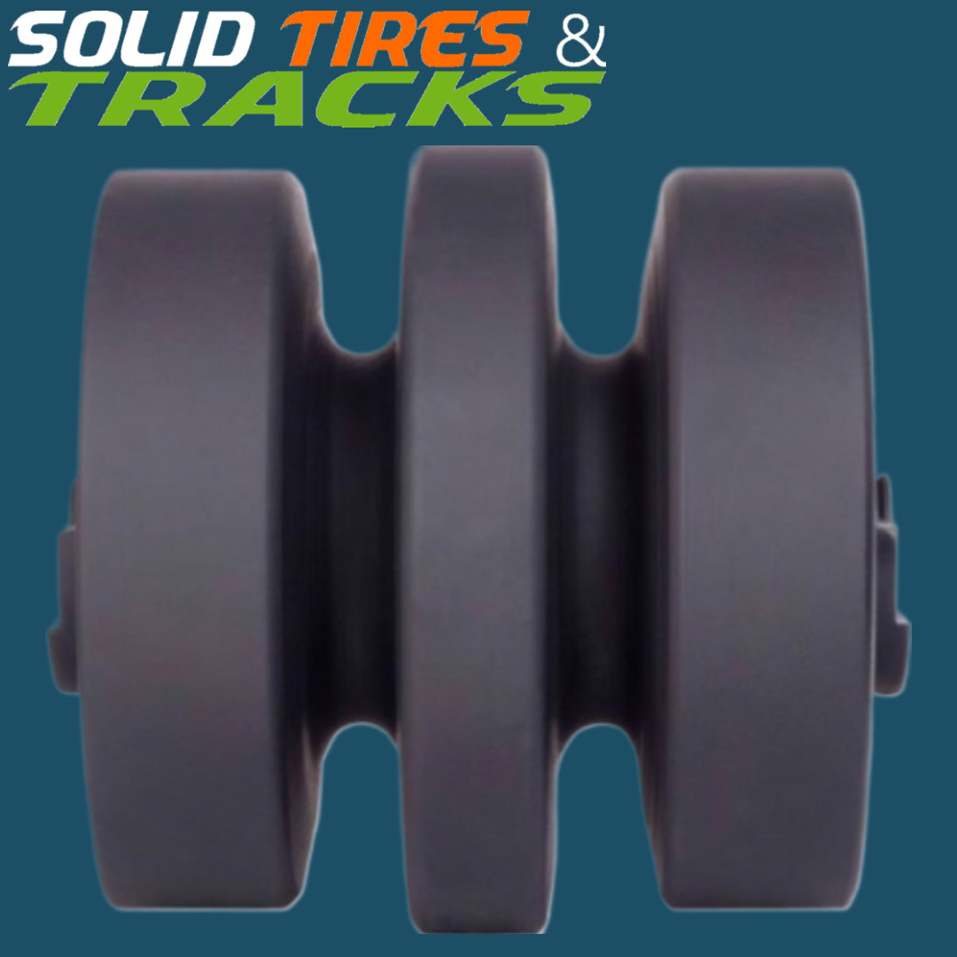 87447228 Triple Flange Bottom Roller for Case TR270, New Holland C175, C185, JCB