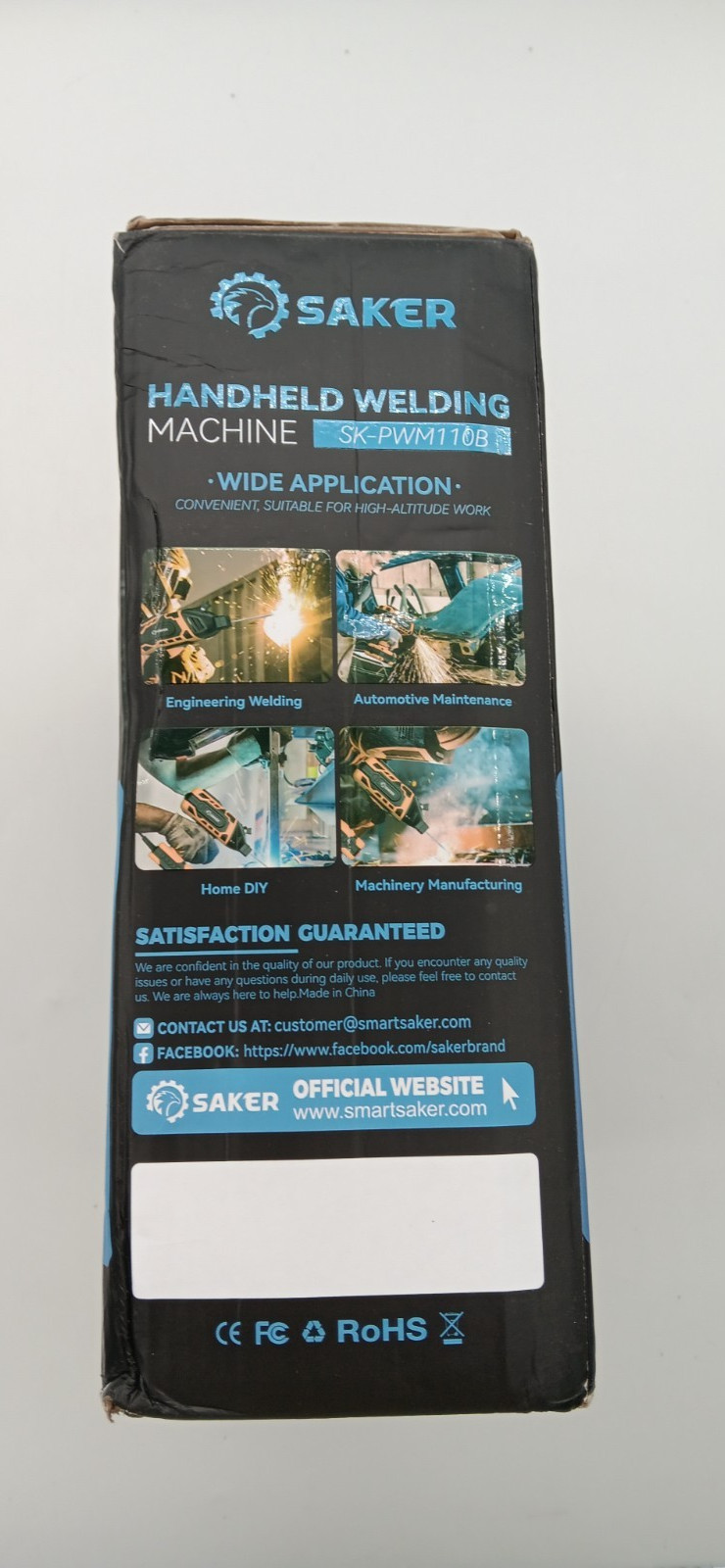 Saker SK-PWM110B Handheld Welding Machine 20-120A IGBT Portable Welder 110V