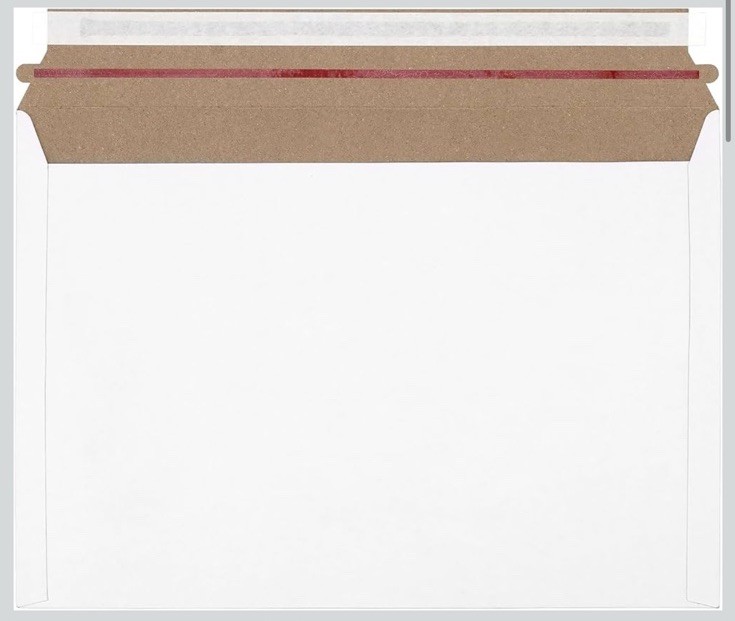 50 PCS 9 x 12 Inches White Cardboard Lightweight Mailers, Self Seal, Not Rigid
