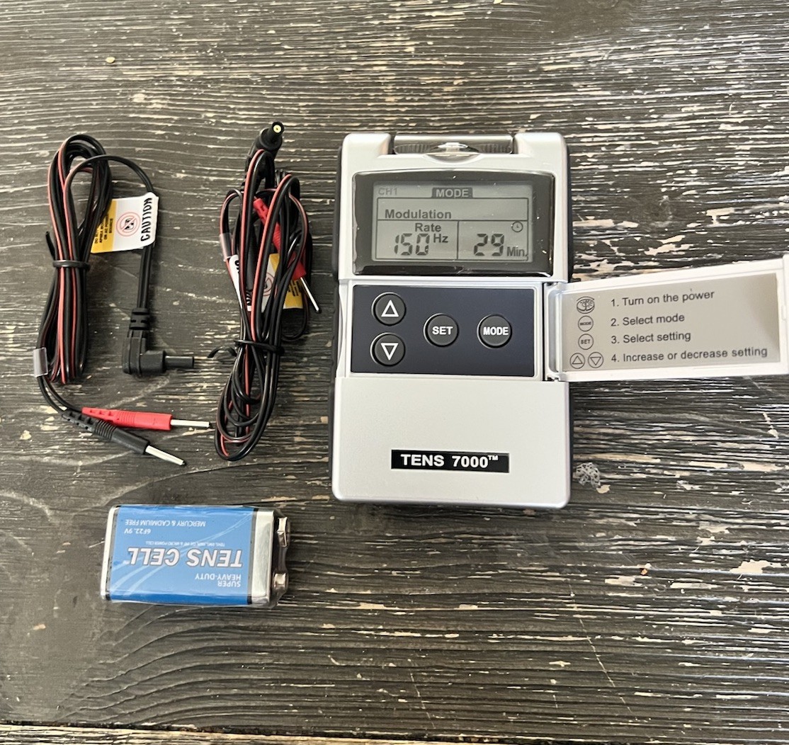 TENS 7000 Digital TENS Unit With Accessories Tested Works