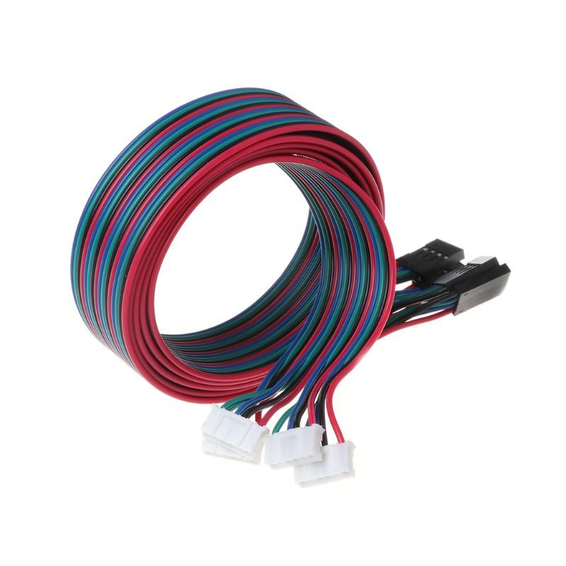 4pcs 100cm 4pin Stepper Motor Cables XH2.54 Terminal Wire For 3D Printer NEMA 17
