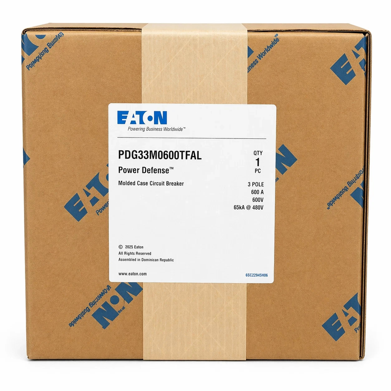 NEW EATON PDG33G0600TFAL (600A-600V-35k AIC) Molded Case Circuit Breaker