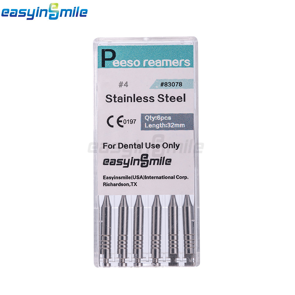 10PKs Dental Endo Peeso Reamers/Glidden Gates Spiral Burs Root Canal 1#-6# files
