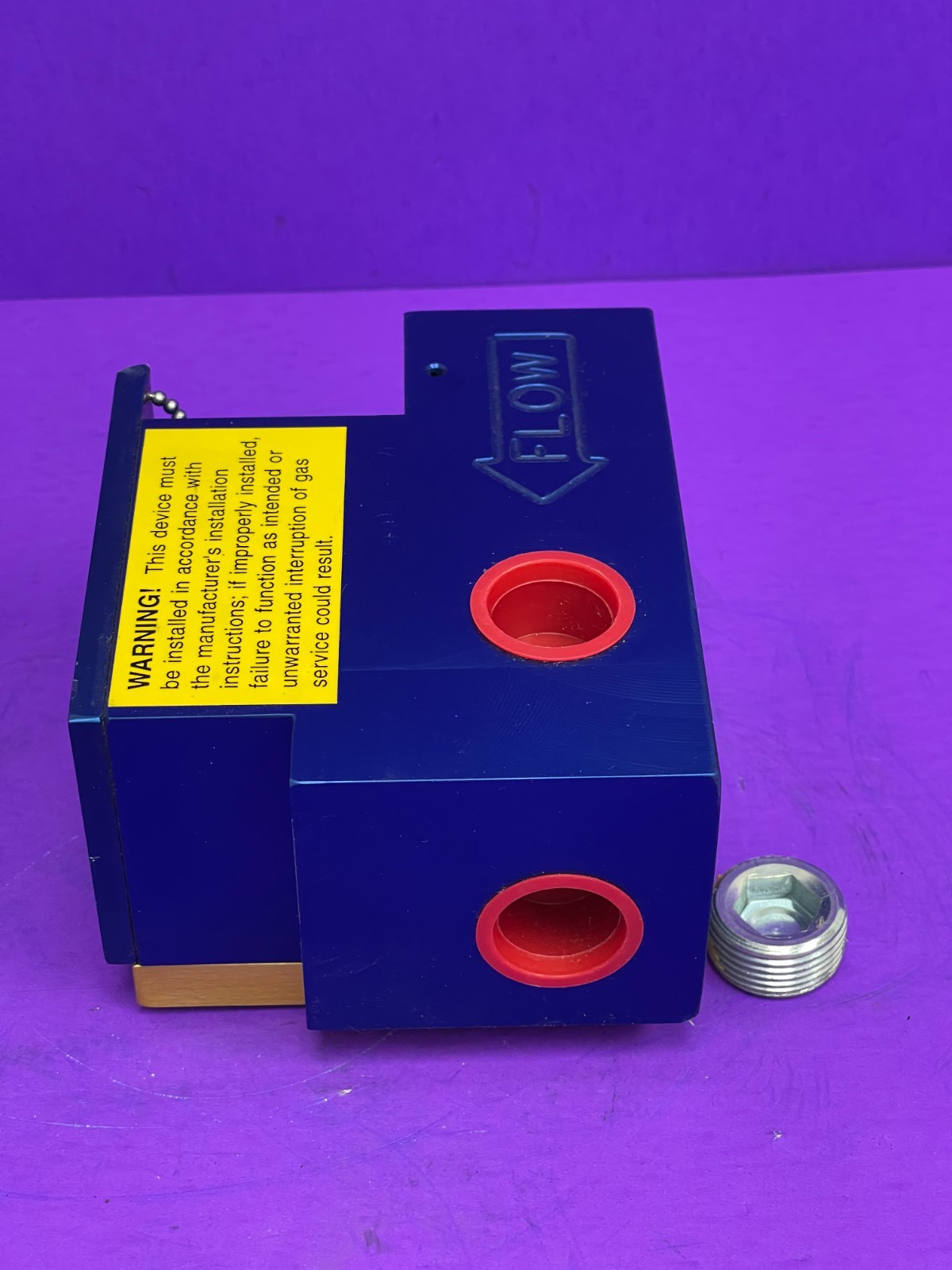 Seismic Safety Products Inc Earthquake Sensitive Gas Shut Off Valve Model G075BA