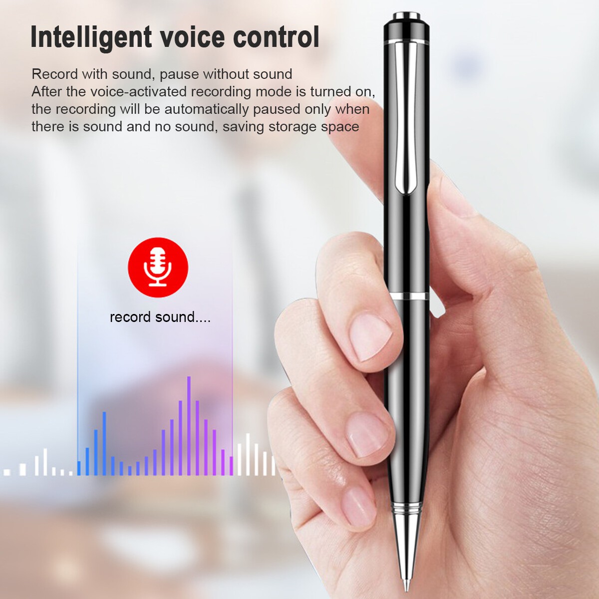 Mini Voice Recorder Pen Digital Activated Hidden Audio Dictaphone MP3 Player 32G