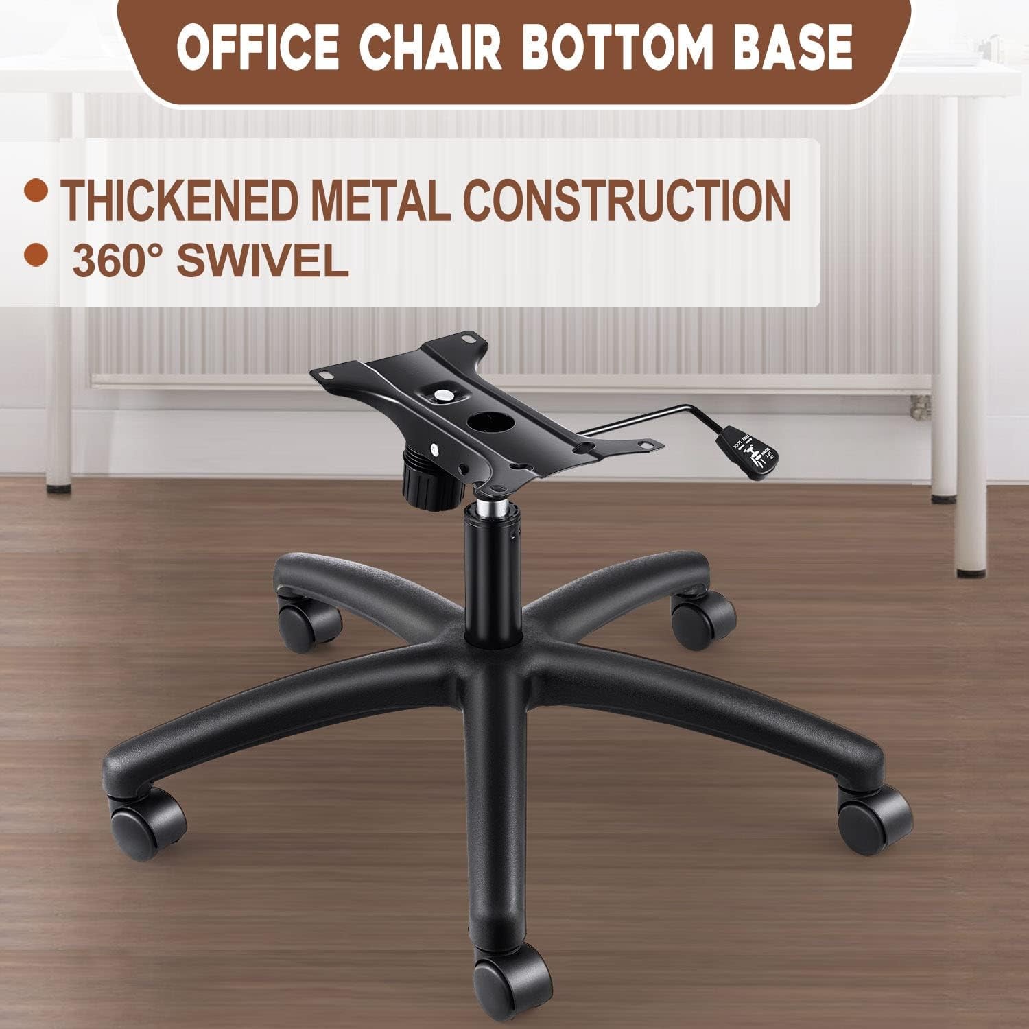 28 Inch Office Chair Base Replacement 350 Pounds Heavy Duty Swivel Chair Base