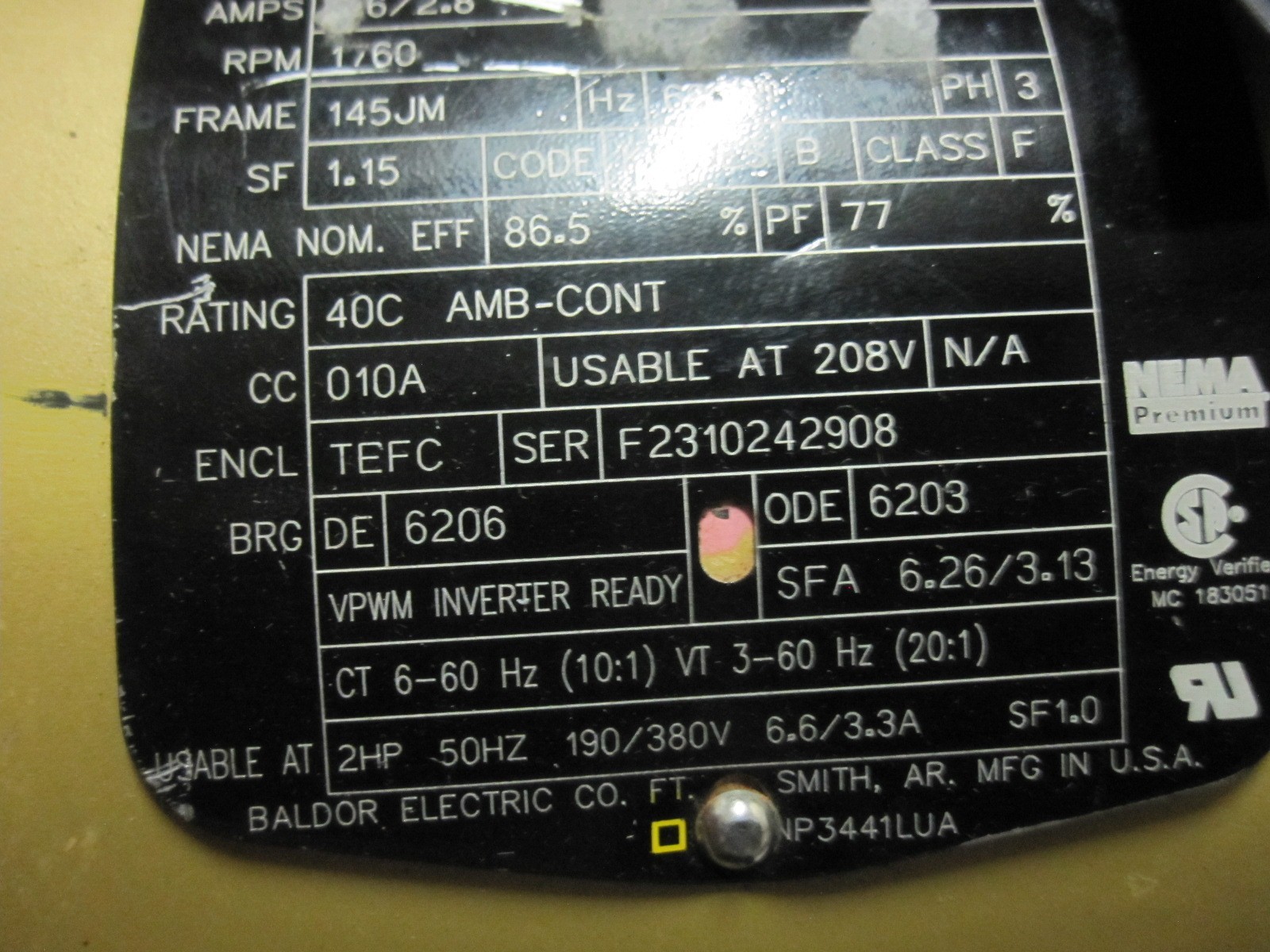 Scot Pump 56F SF 3 x 3 Imp D 5.75 IN 2HP TEFC 1750 PRM 3/60/230/460V Centrifugal