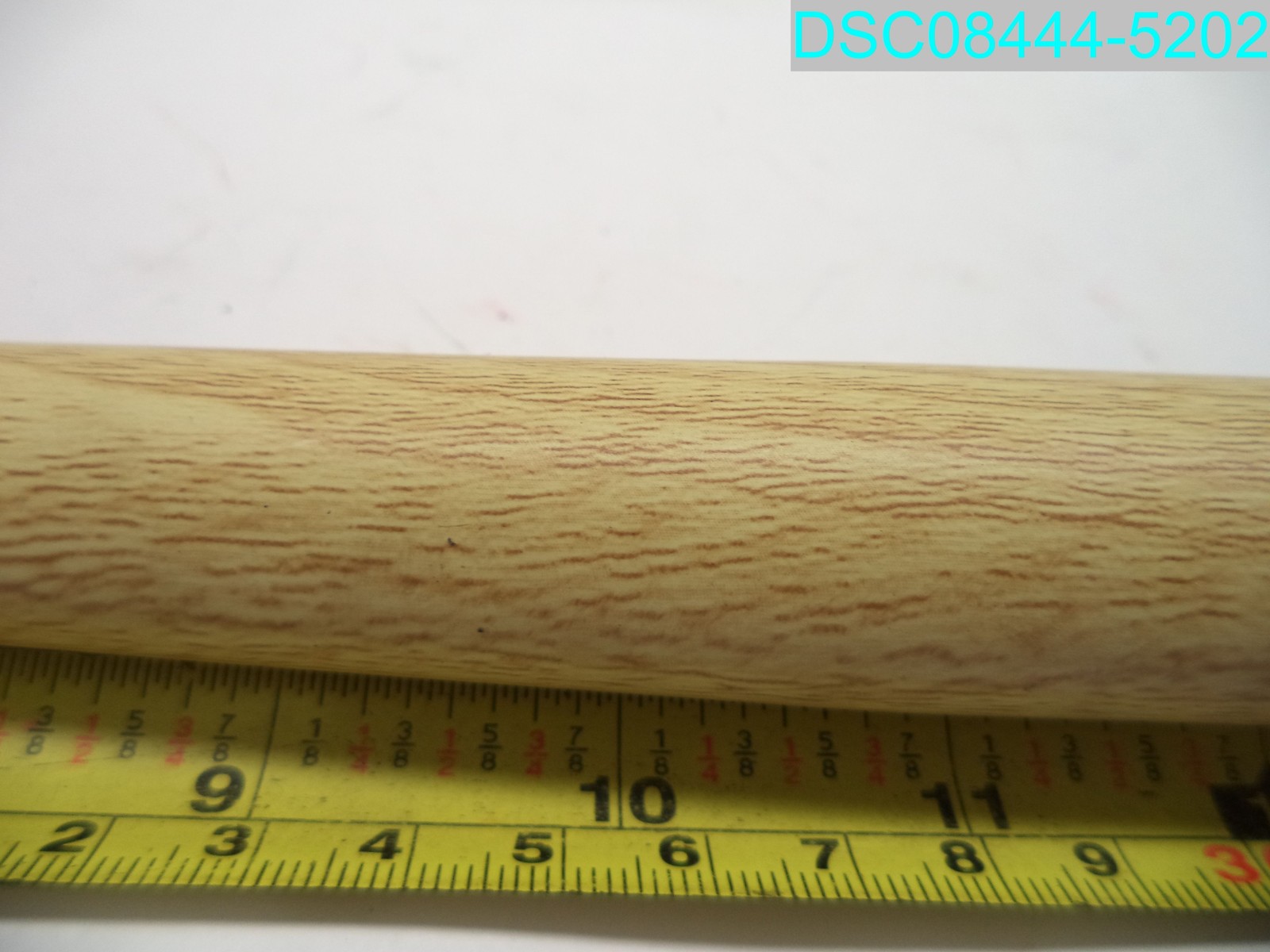 QTY=3: 16-3/4″ L Wood Grain Metal Table Legs 1″ D Tapered To 5/8″