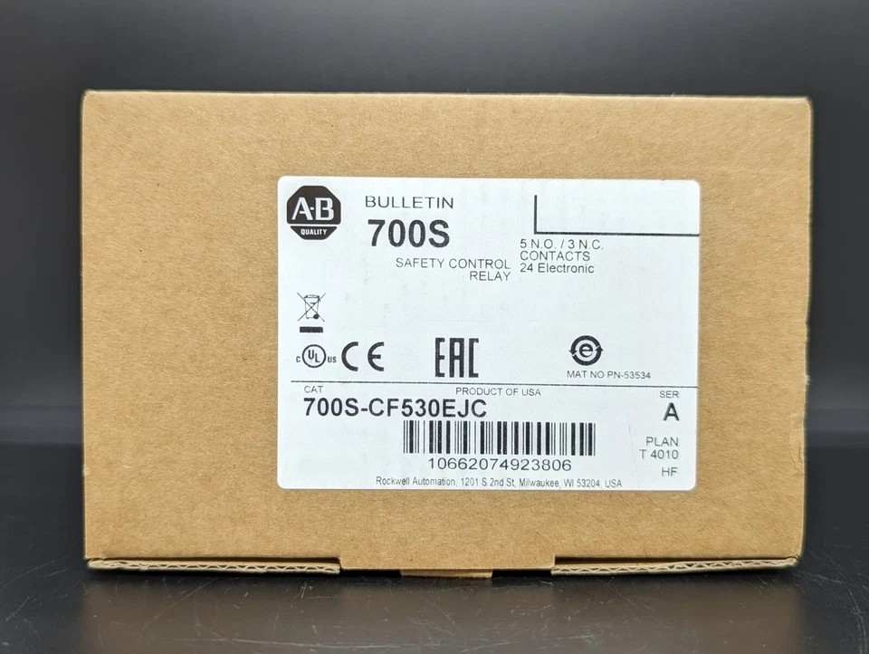 New Allen Bradley 700S-CF530EJC Safety Industrial Control Relay