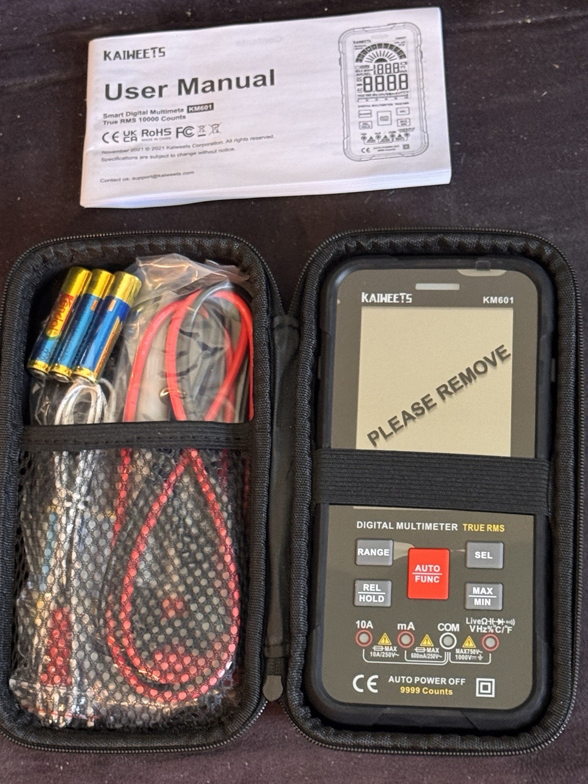 KAIWEETS KM601 Smart Digital Multimeter Auto Ranging 10000 Counts True RMS