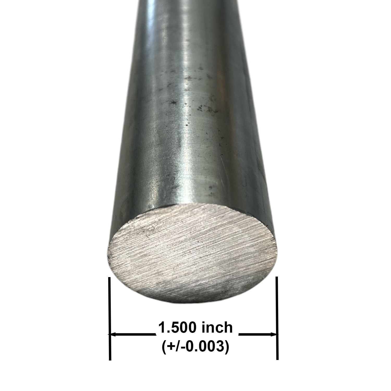 1.500 (1-1/2 inch) x 12 inches, 8620 Alloy Steel Round Rod, Cold Finished