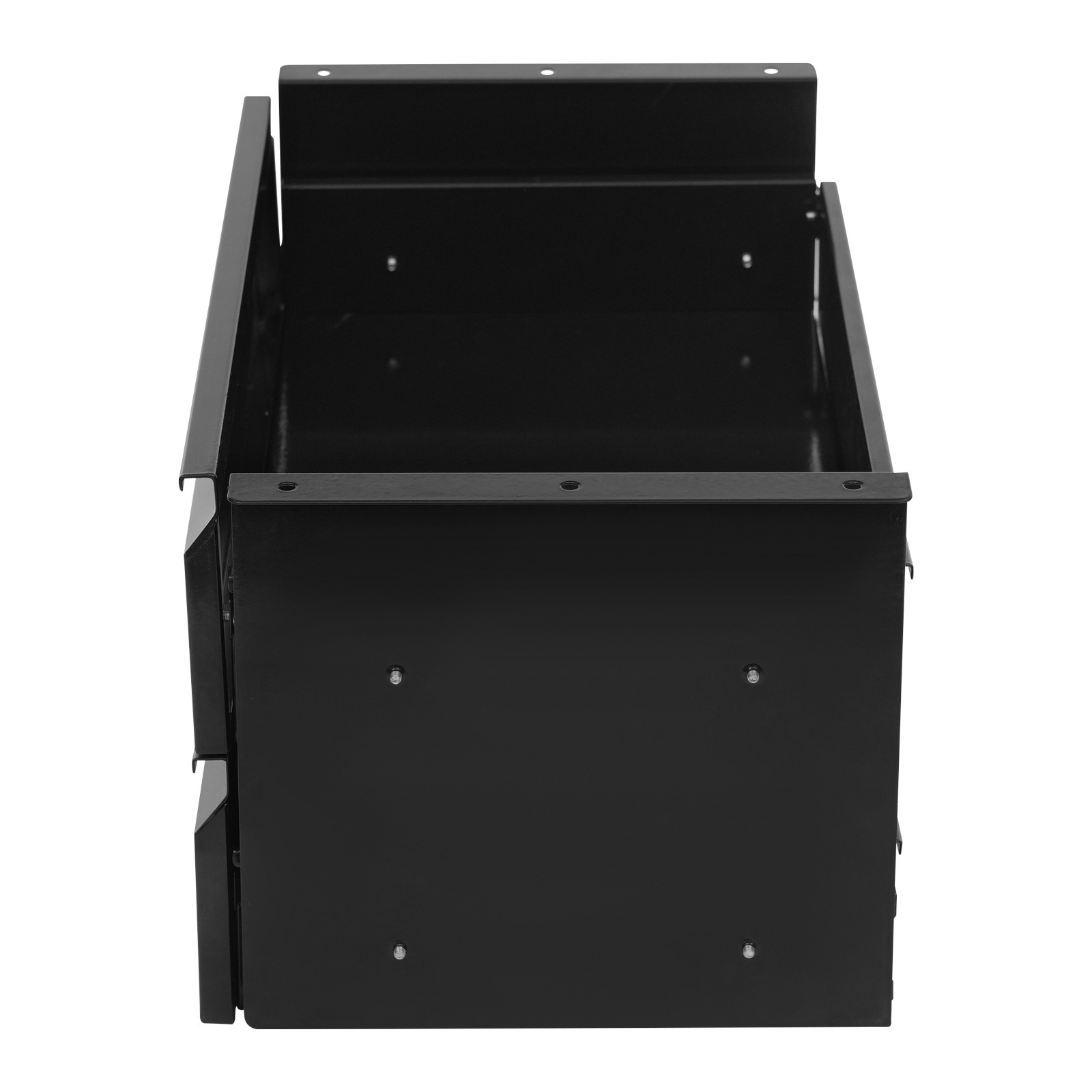 2 Layer Steel Under Desk Drawer Slide Out Dual Tier Under Desk Drawer Organizer