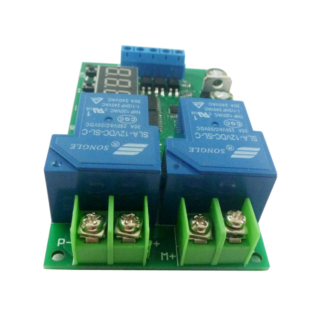 30A12V DC/AC Motor Forward & Reverse Controller 0.1-999.9S Delay Relay Modul