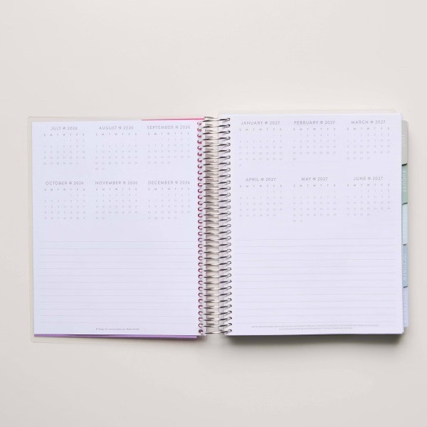 5.875"x8.25" 2026-2027 12 Months Academic Planner Dated Multi-Faceted