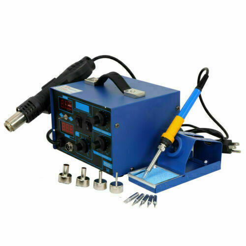 3in1 862D+ SMD Soldering Iron Hot Air Rework Station Hot Air Gun Digital Display