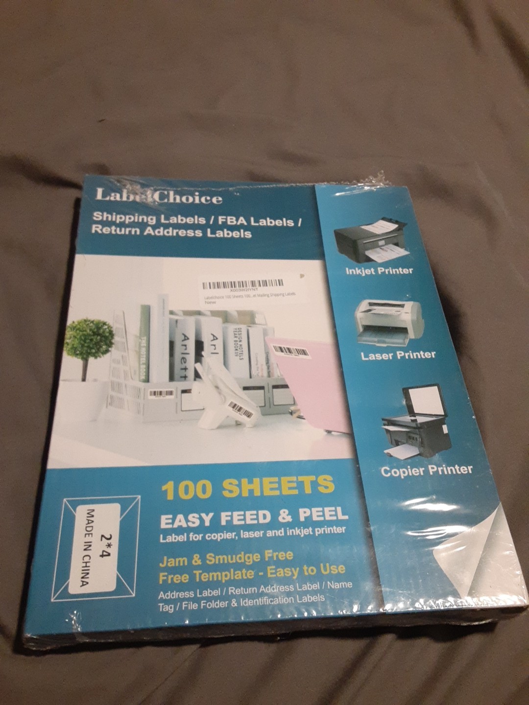 Label Choice Shipping Labels/FBA Labels/Return Address Labels 100 Sheets-NEW
