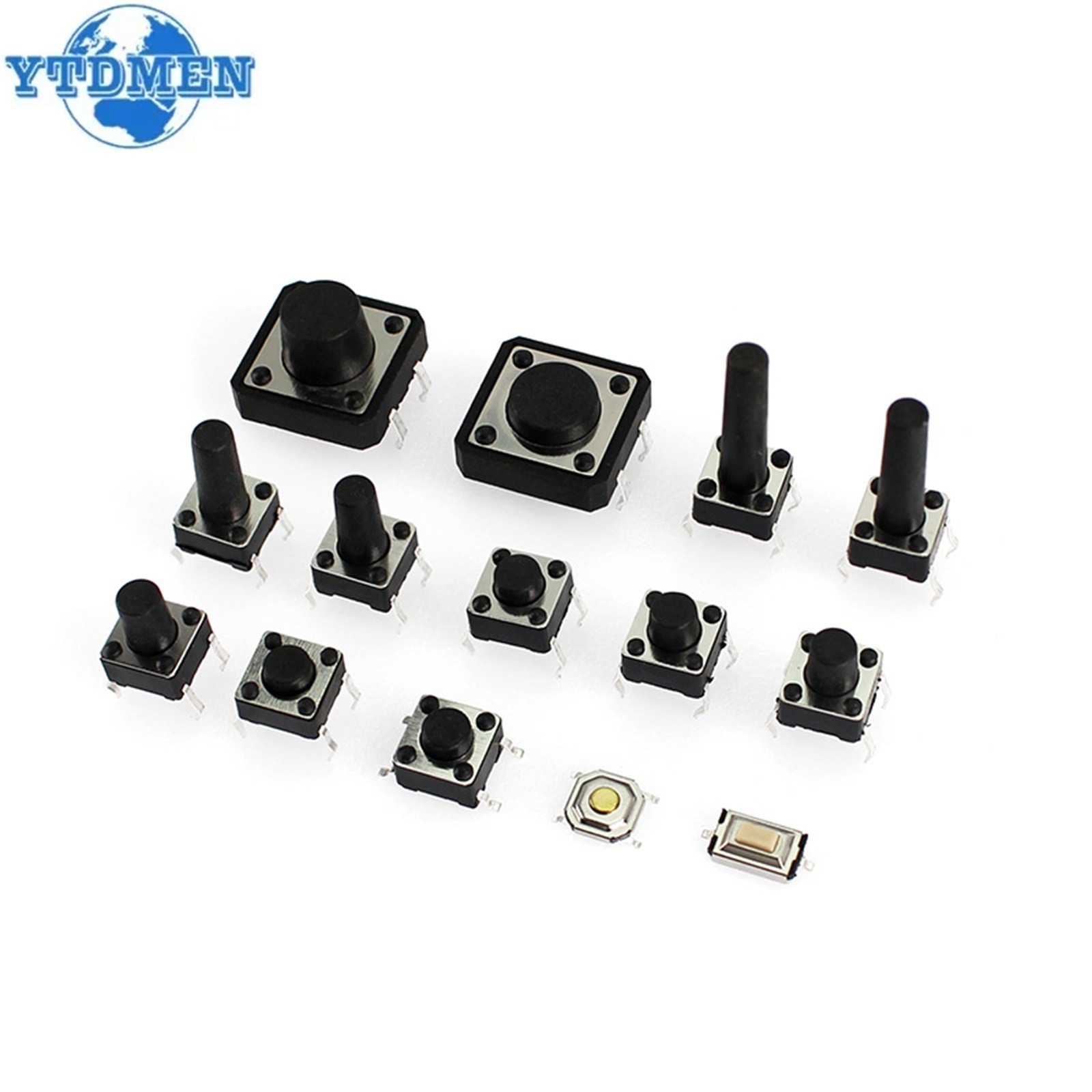 125/140PC Micro Momentary Tactile Switch SMD & DIP Touch Push Button Tact Switch