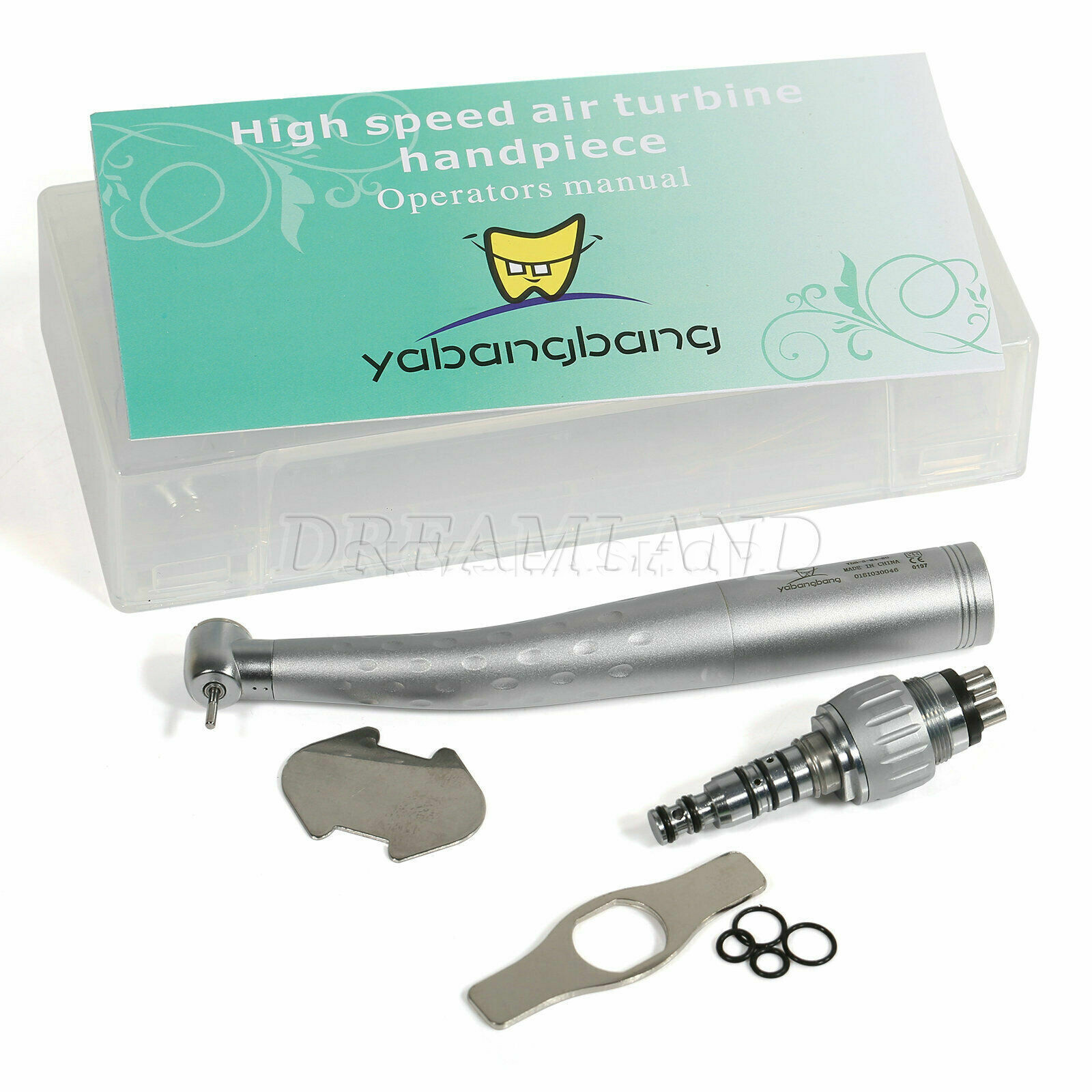 10 Dental High Speed Handpiece with 4 Holes Quick Coupler Swivel Connector