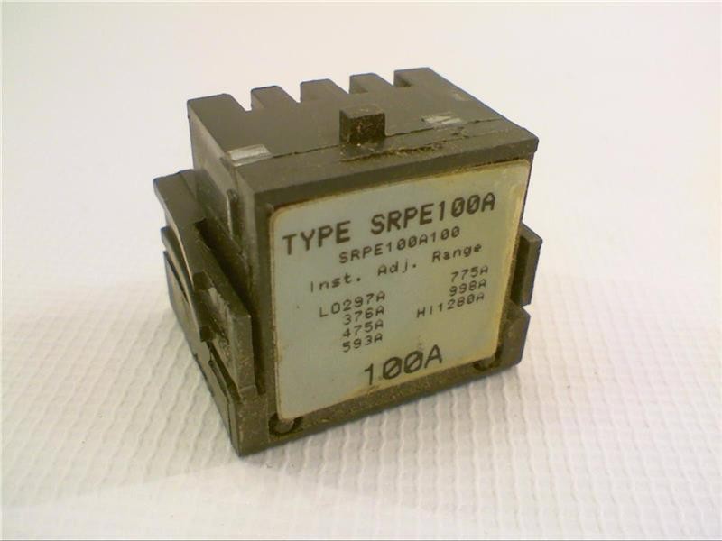 SRPE100A100 GE RATING PLUG SRP SERIES 3-POLE 100 AMP 480 VAC NEW