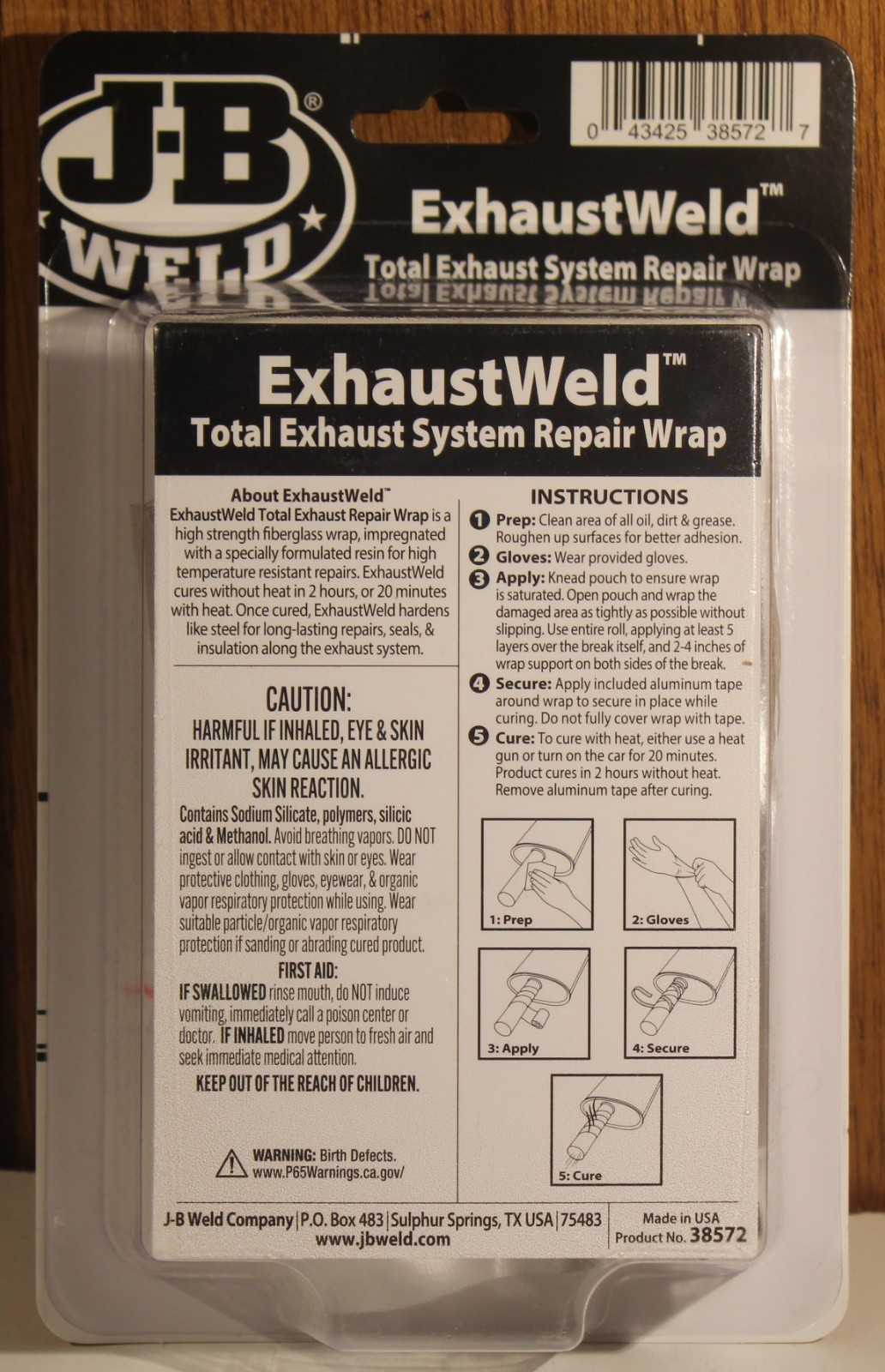 J-B Weld ExhaustWeld Total Exhaust System Repair Wrap (2 in x 72 in) Item #38572