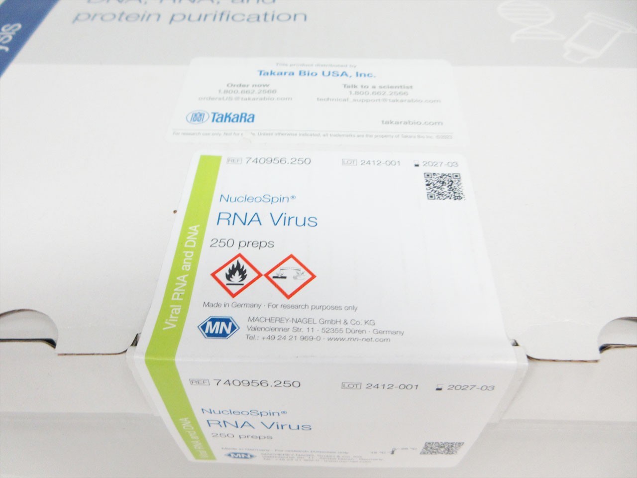 MACHEREY-NAGEL 740956.250 NUCLEOSPIN RNA VIRUS COLUMNS VIRAL RNA DNA EXP 2027-03