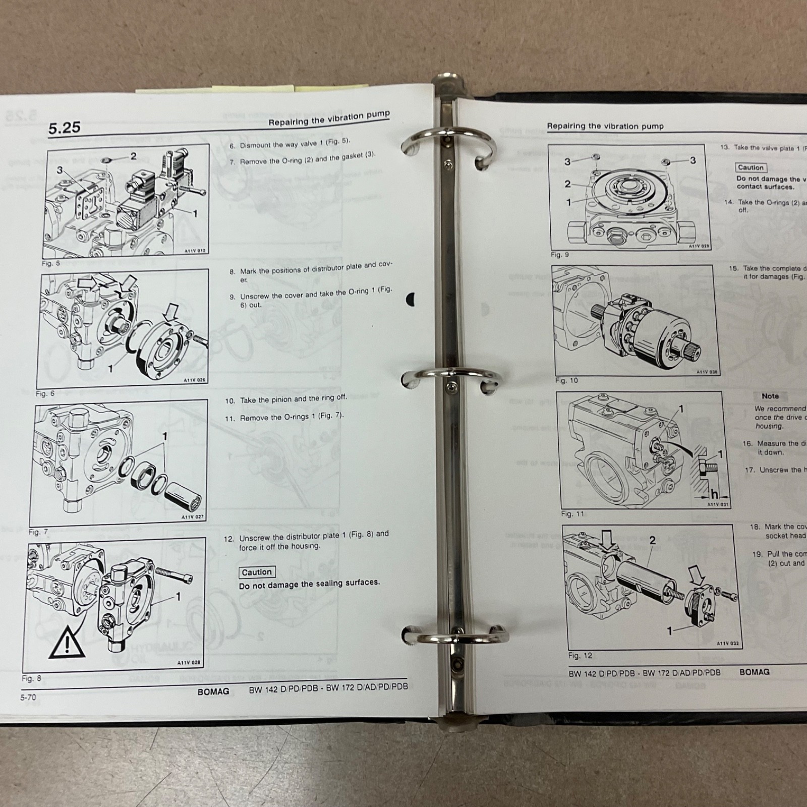 Bomag BW142 D-2 BW172 PD-2 SERVICE SHOP REPAIR MANUAL VIBRATORY COMPACTOR ROLLER