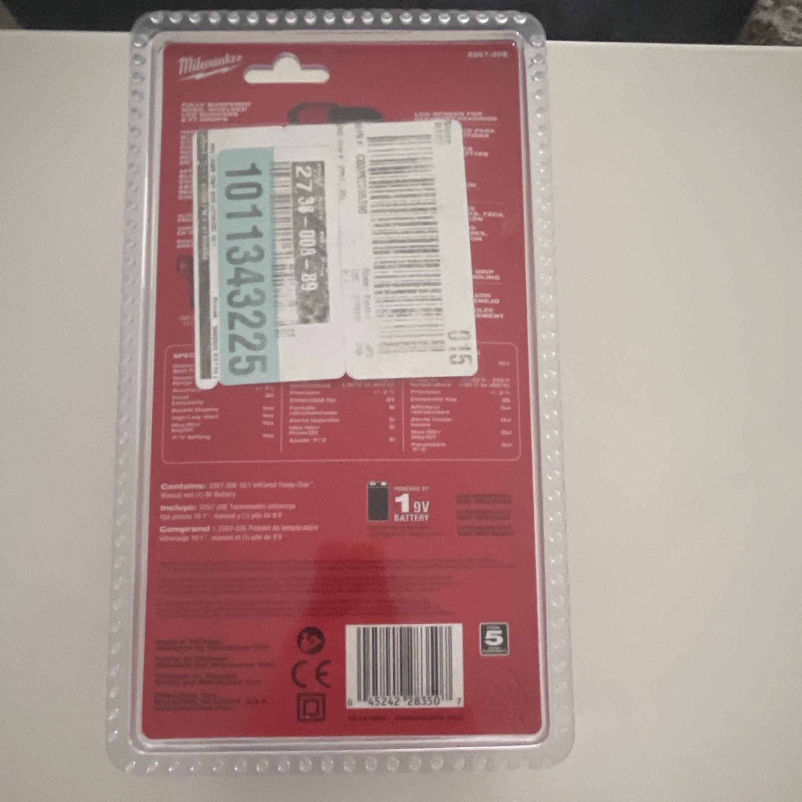 Milwaukee 2267-20E Infrared Non-Contact Digital Thermometer 10:1 -22-752F