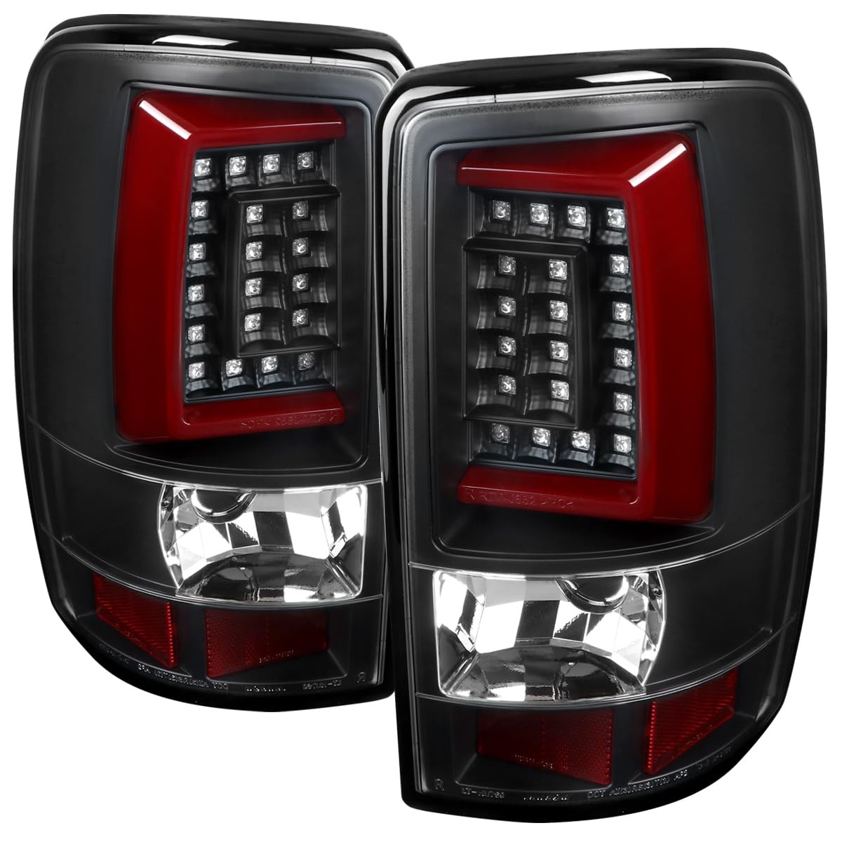 00-06 Chevy Suburban Tahoe for GMC Yukon Red LED Bar Tail Lights Brake Lamps 2PC