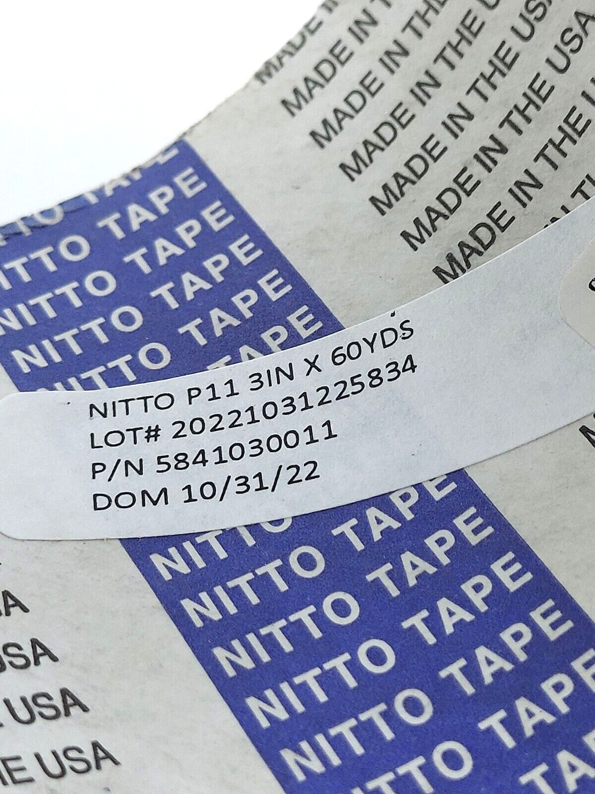 Nitto P-11 Aluminium Foil Tape 3in x 60 yd Speed Tape Aircraft Boeing Airbus P11