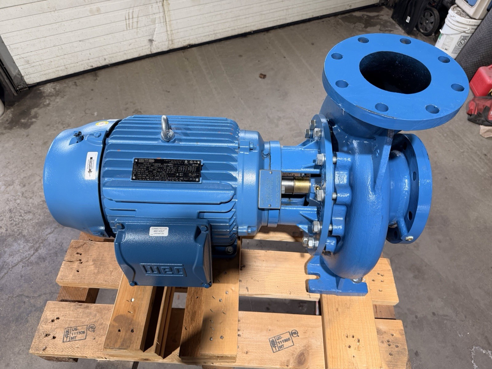 Wilo/Scot Centrifugal Pump 96 SF 6×5 Flanged 20HP WEG TEFC 1750 RPM