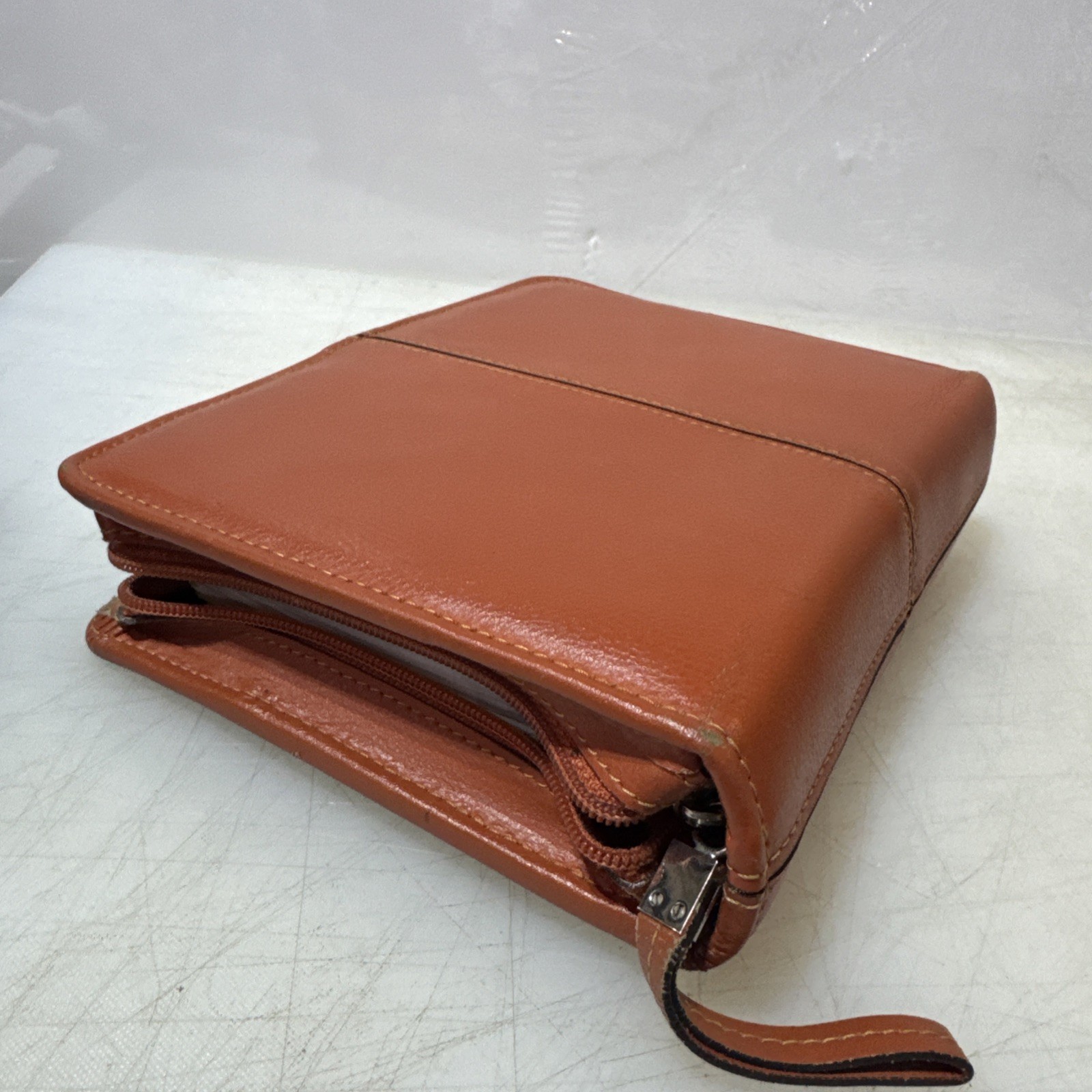 Franklin Covey Compact Leather Personal Planner , Tan 6 ring …. Vintage