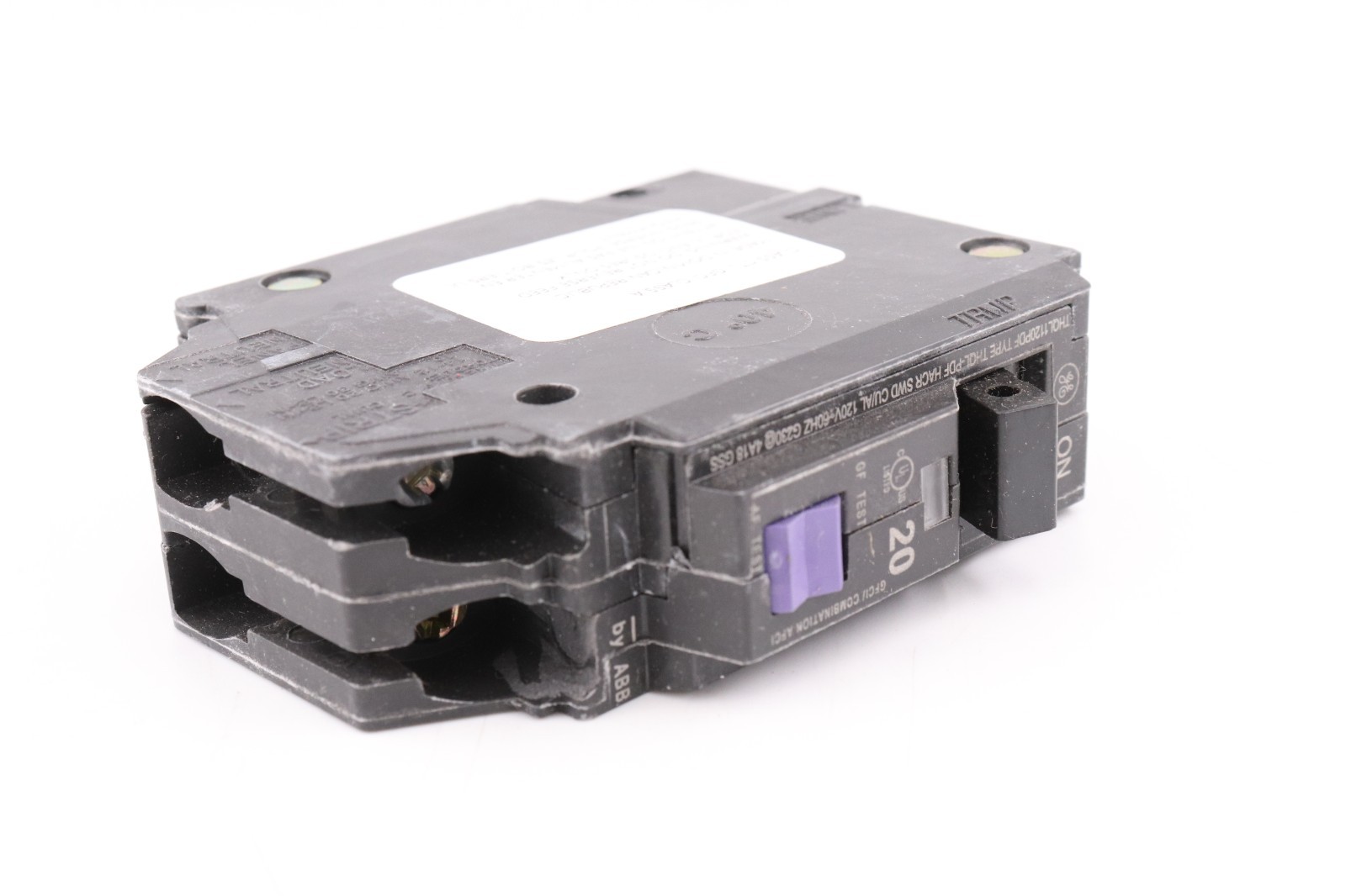 GE THQL1120PDF 20A 1-POLE DUAL FUNTION CIRCUIT BREAKER, PLUG-ON NEUTRAL