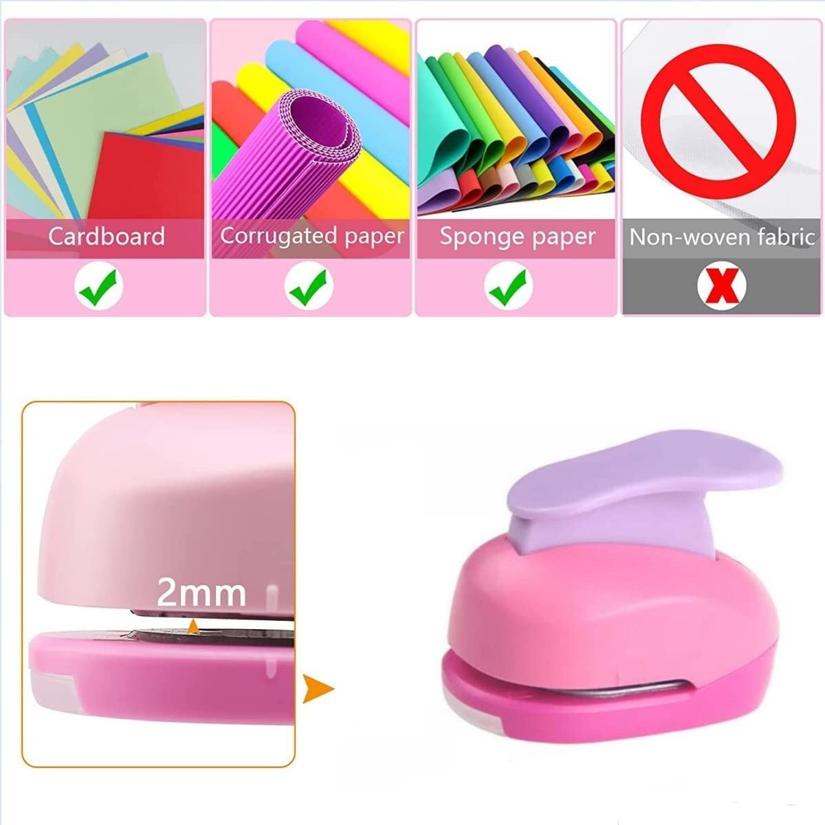 1.9cm Crafts Punch Paper Punches Puncher Triangle Shape Hole Maker Tool DIY
