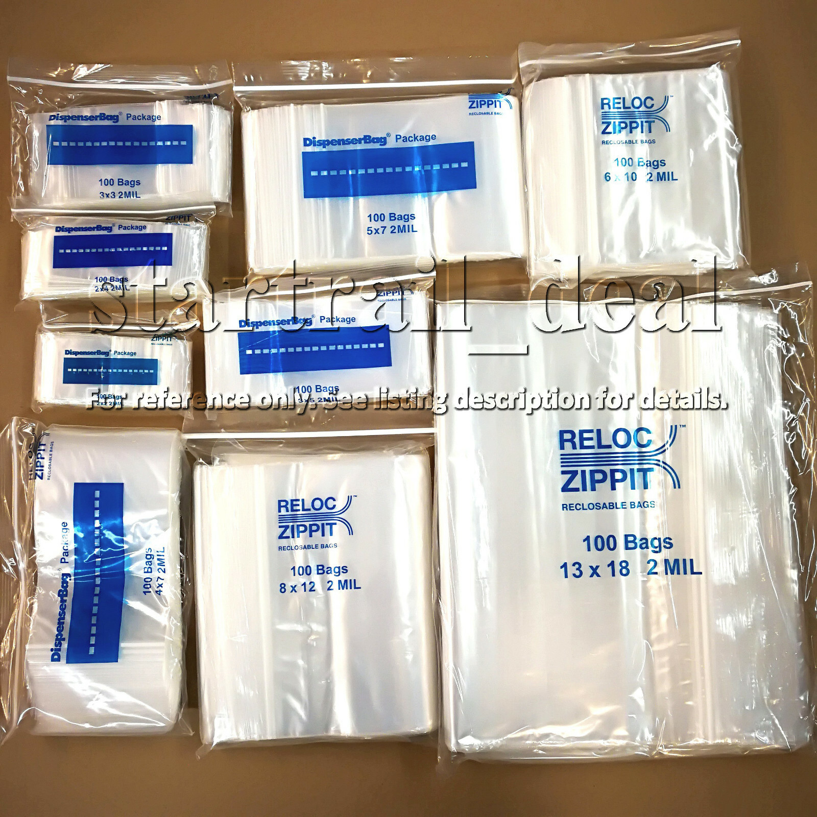 3 x 6″ 2Mil Clear Reclosable Resealable Storage Zipper Poly Plastic Bags Jewelry