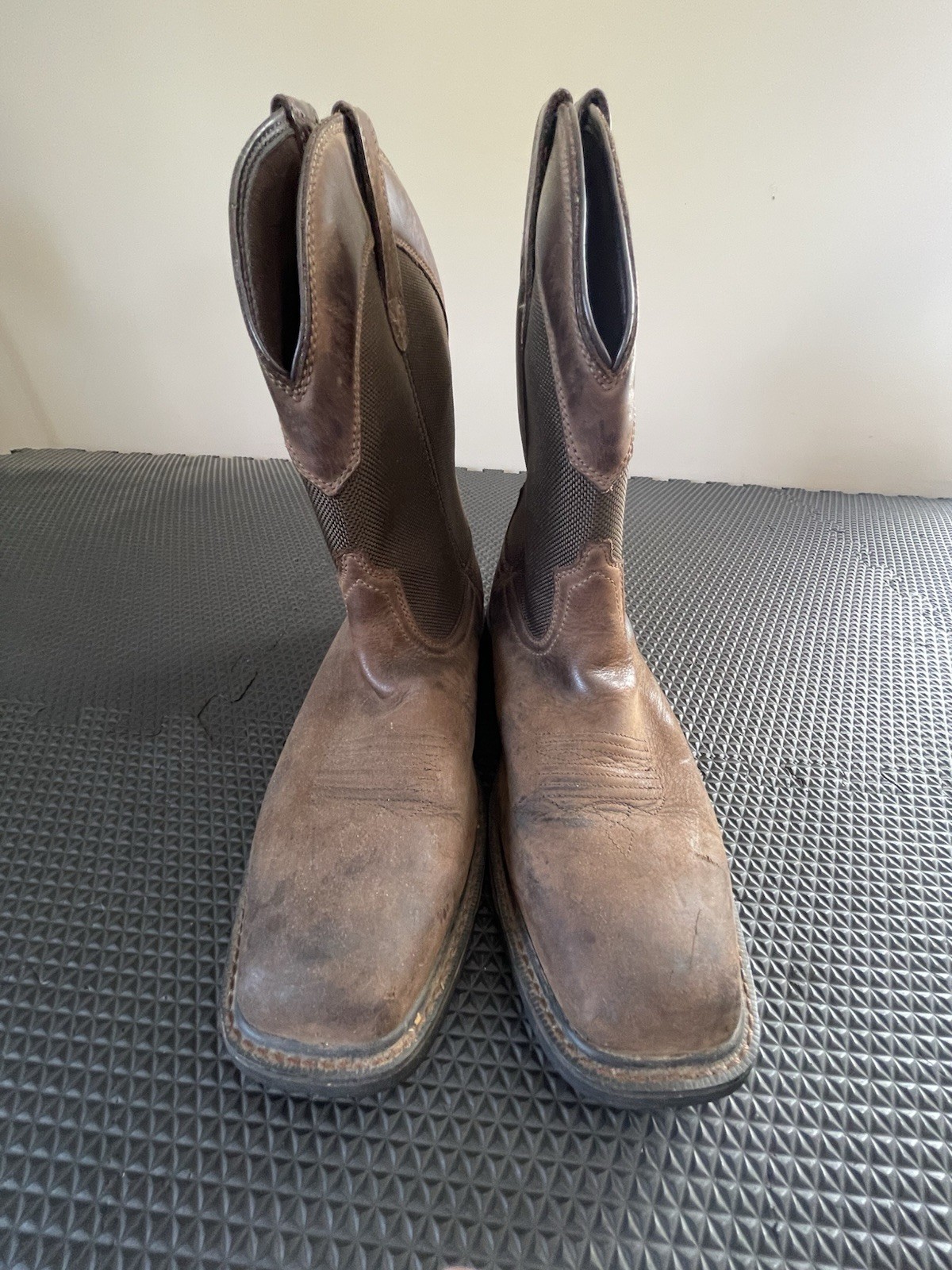 Ariat Work Men’s Western Boot Steel Work Boot, Round Toe, Sz 12EE, Brown