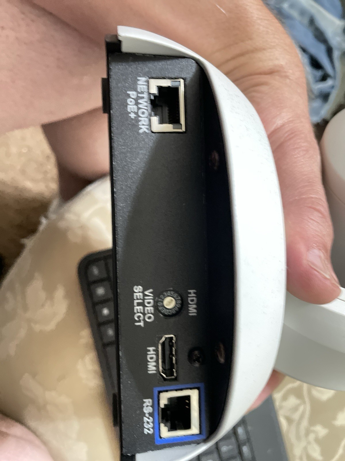 Vaddio RoboSHOT 12E PTZ HDMI PoE+ Network RS-232 Camera White 998-99400-100W