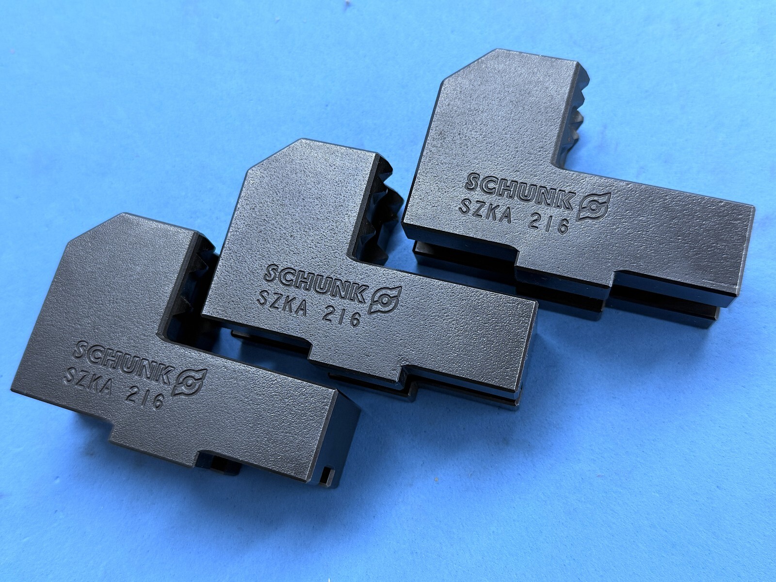 SCHUNK Hard CLAW Jaw ( Set of 3 ) Tongue and groove SZKA 216