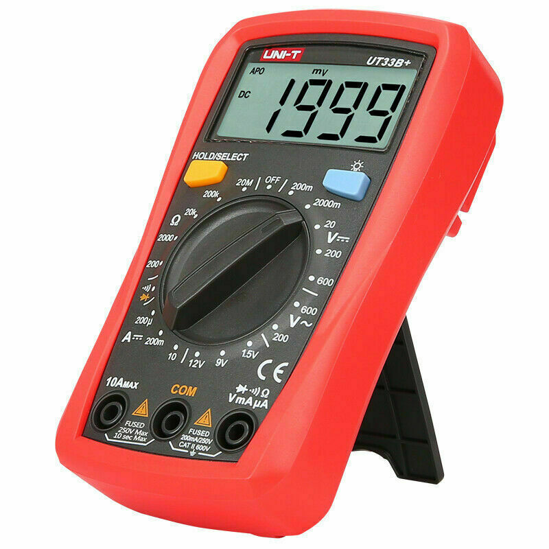 UNI-T UT33B+ Digital Multimeter LCD Palm Size DC/AC Ohm Current Resistance ✦Kd