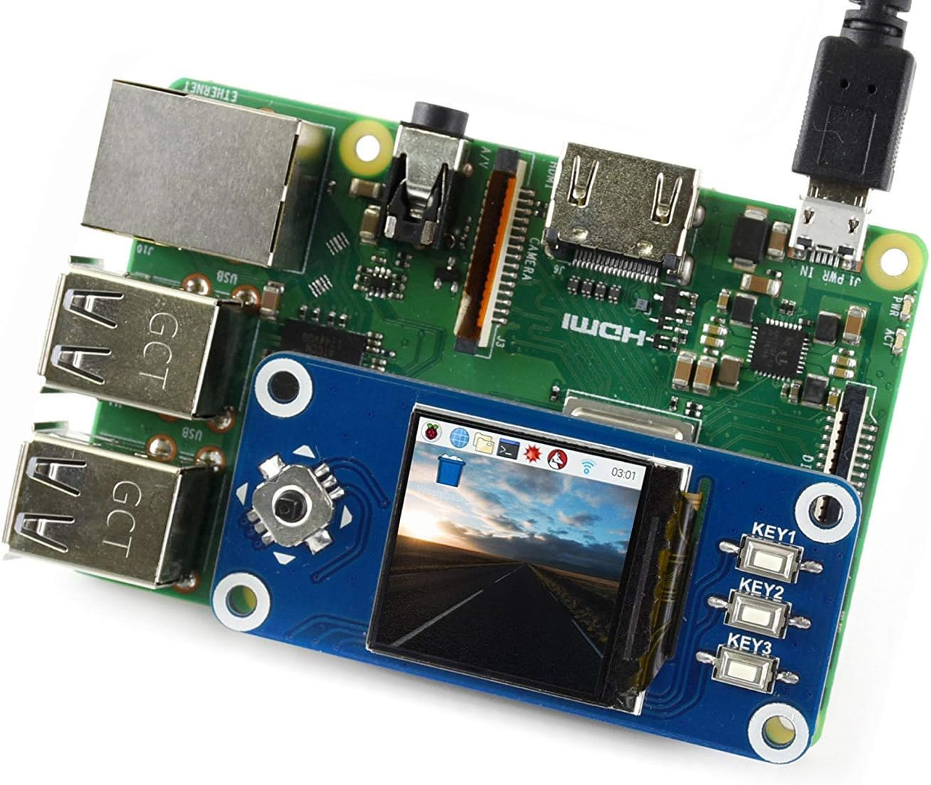 1.3Inch IPS LCD Display HAT for Raspberry Pi 240X240 Pixels