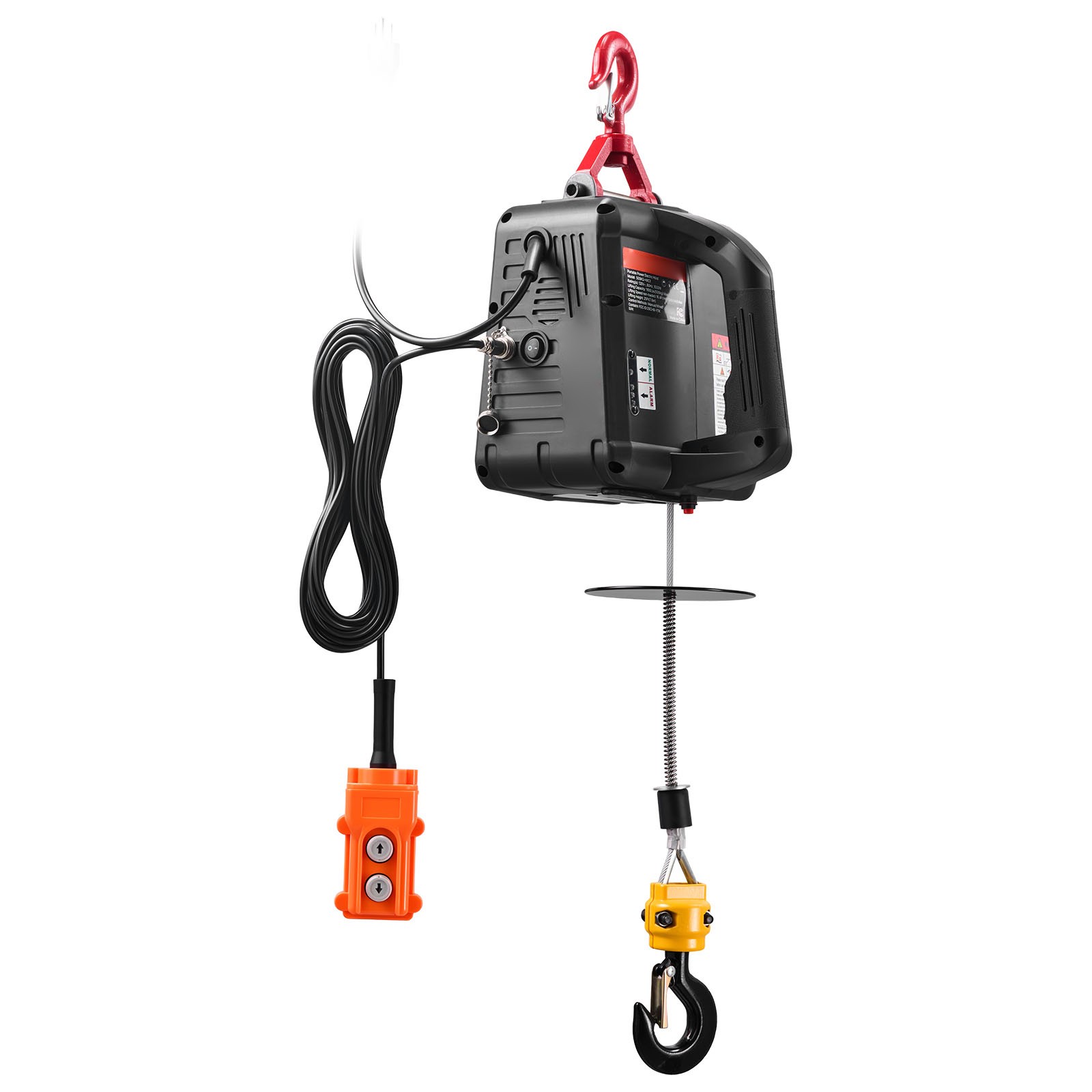 Uimoso 2-in-1 Electric Hoist Winch with Wired Remote Control, 1100 lbs Capacity