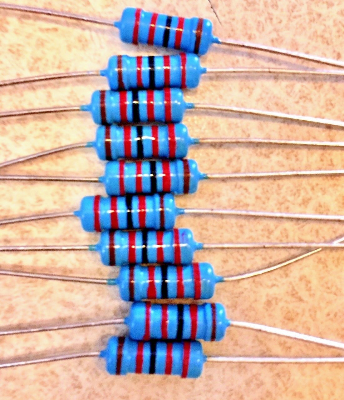 10 PCS 2Watt Metal Film Resistors 2W Resistor 1% YOU CHOOSE VALUE