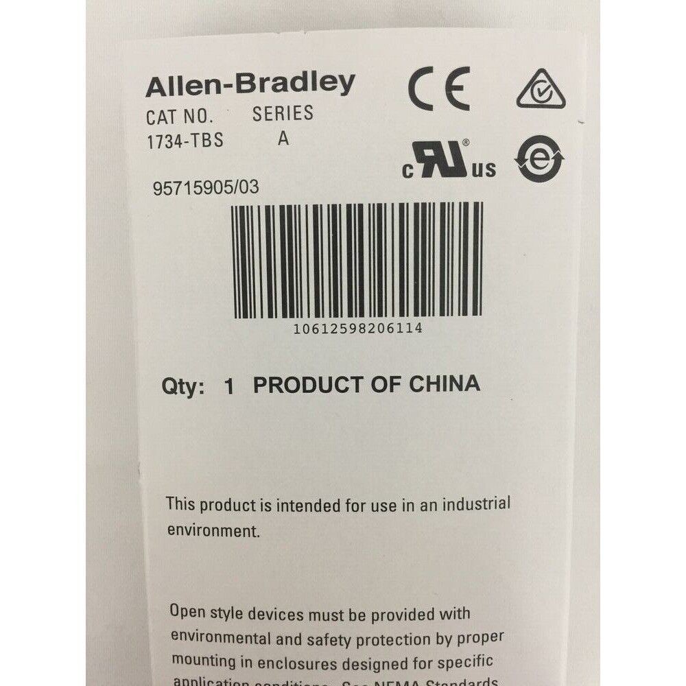 – 1 PCS Sealed AB1734-TBS POINT I/O Module Terminal Base 1734TBS US Free Tax