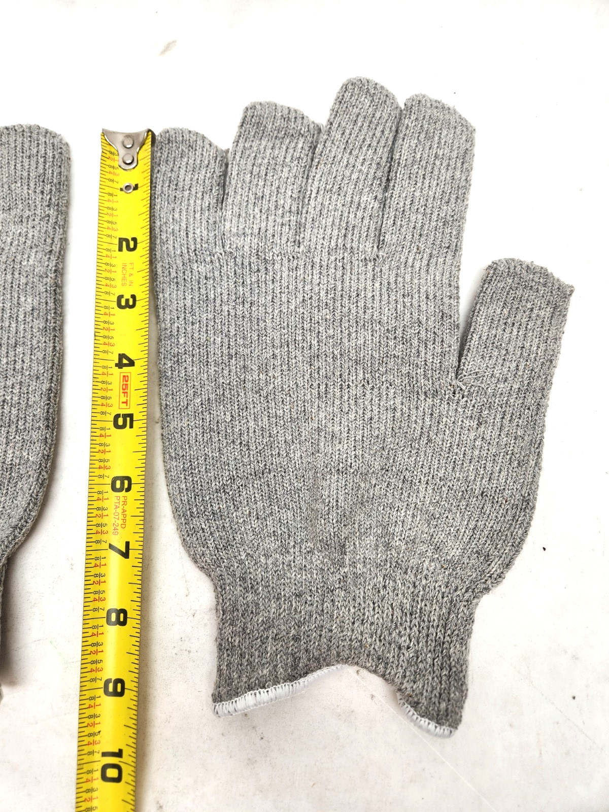 XXL – 12 PAIR (1 DOZEN) GRAY STRING KNIT POLY COTTON WORK GLOVES PAIRS GREY