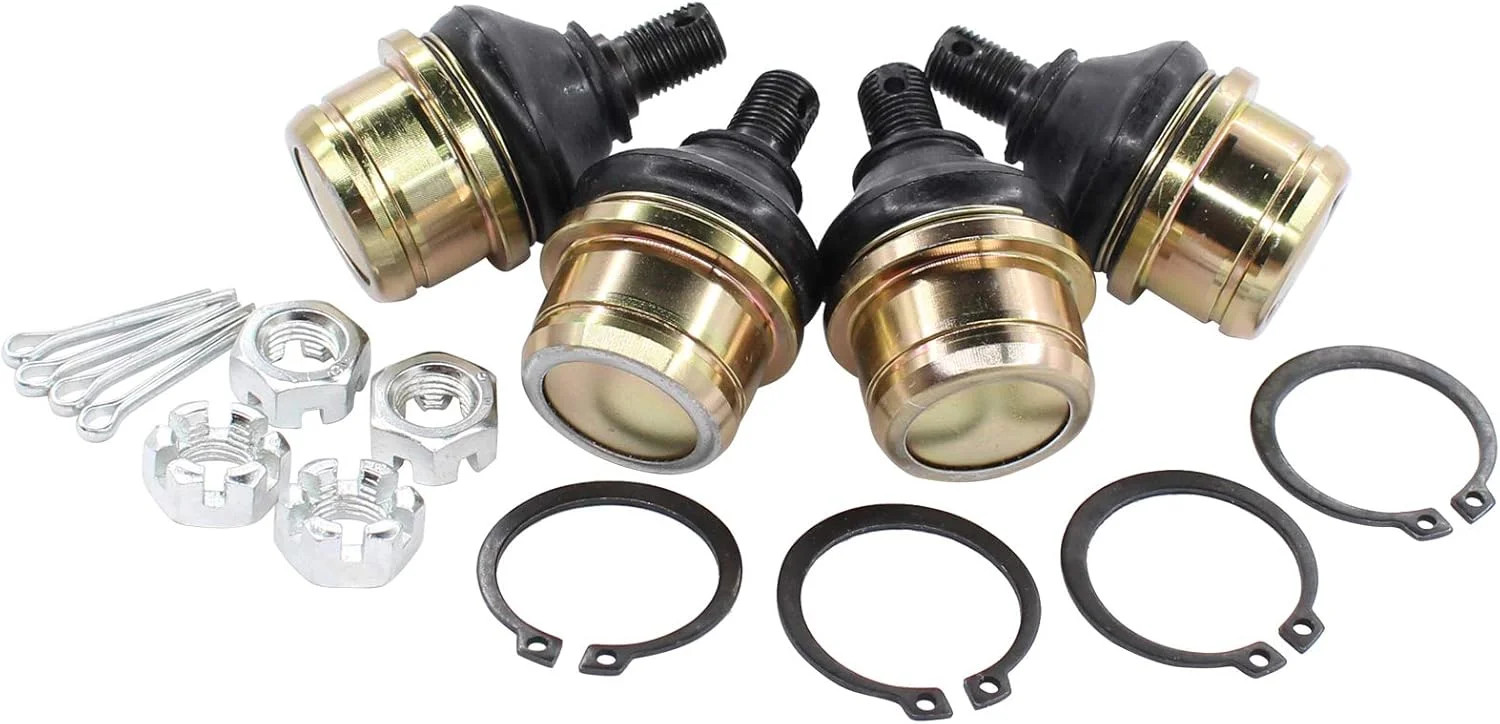 NewYall 4-Pack Upper & Lower Ball Joints for Honda Rancher 420 Foreman 450 – 500