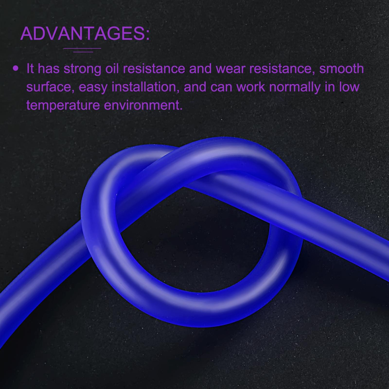 5mm ID 8mm OD PVC Petrol Fuel Line Hose Blue for Small Engines Use 3.0m Length